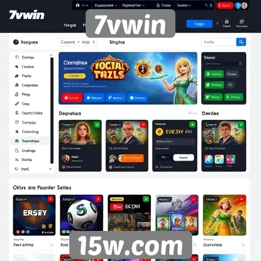 Análise da interface do usuário no site 7vwin